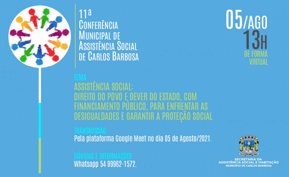 11ª Conferência de Assistência Social de Carlos Barbosa ocorre nesta semana