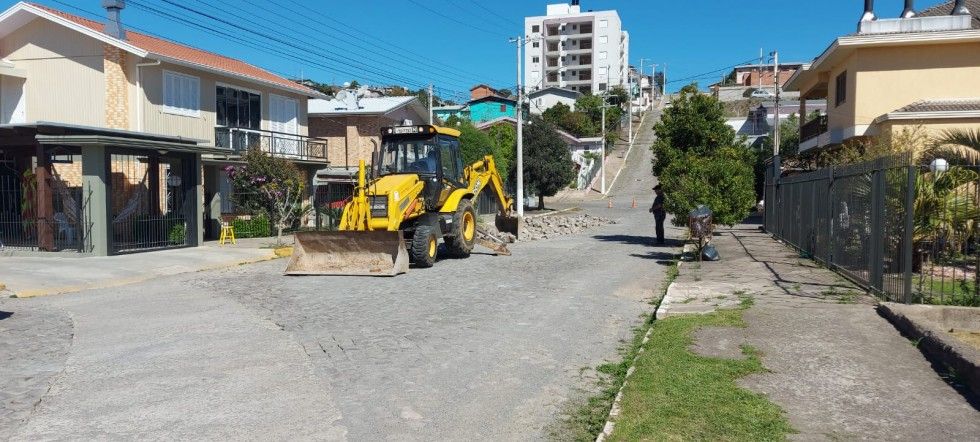 Rua Antônio Prado em Carlos Barbosa recebe melhorias