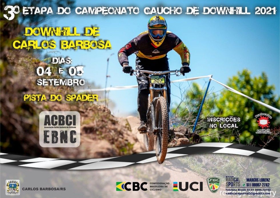Carlos Barbosa sediará 3ª Etapa do Campeonato Gaúcho de Downhill 