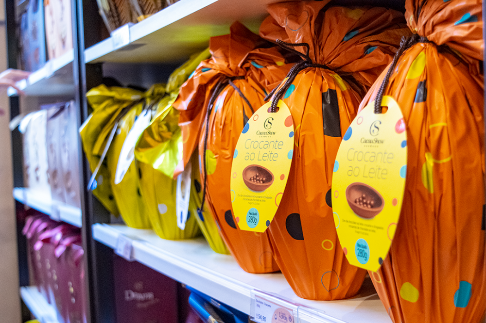 Vendas de chocolate movimentam comércio as vésperas da Páscoa