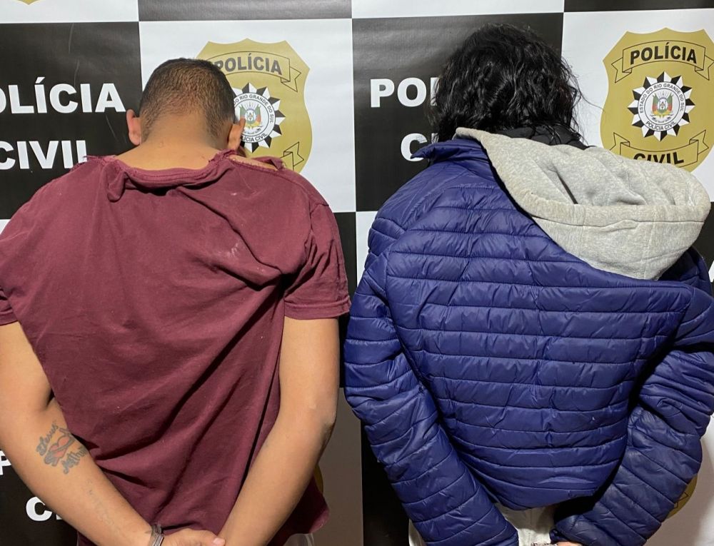 Casal indiciado por homicídio qualificado em Bento é preso em Porto Alegre