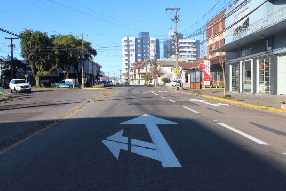 Trecho da Avenida Osvaldo Aranha é duplicado em Bento