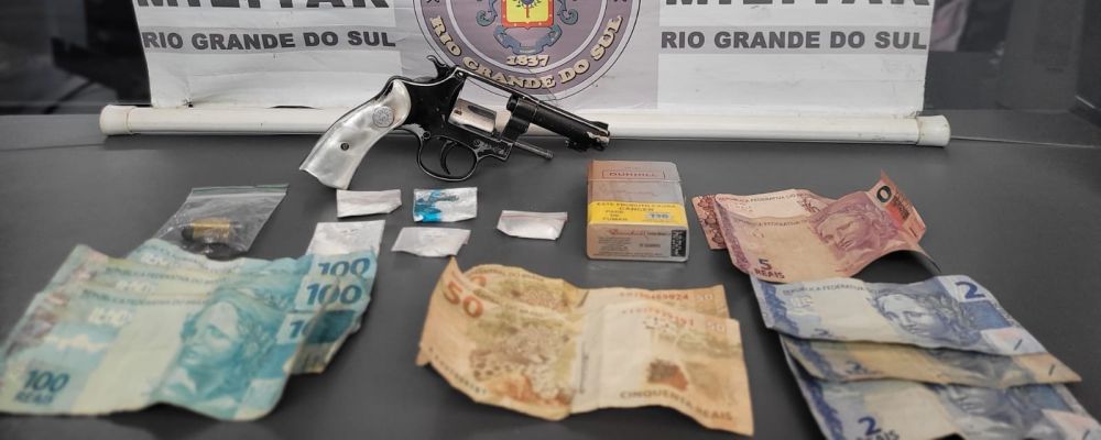 Casal é preso com drogas e arma em Bento Gonçalves