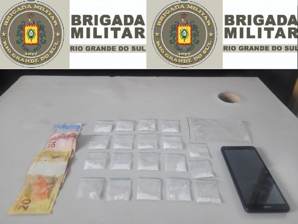 Homem é preso por tráfico de drogas em Bento Gonçalves