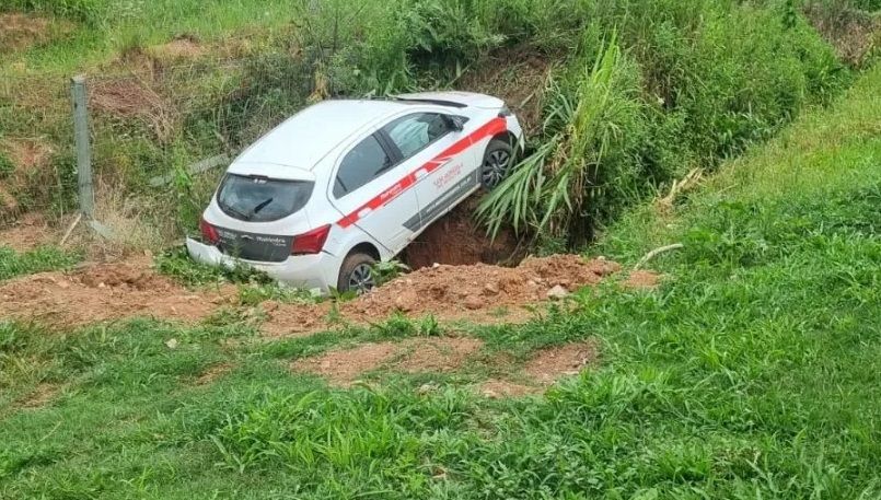  Condutor fica ferido após acidente na localidade de Marcorama