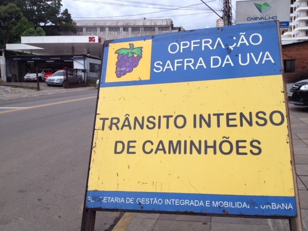 Operação SAFRA DA UVA inicia no dia 04 em Bento Gonçalves