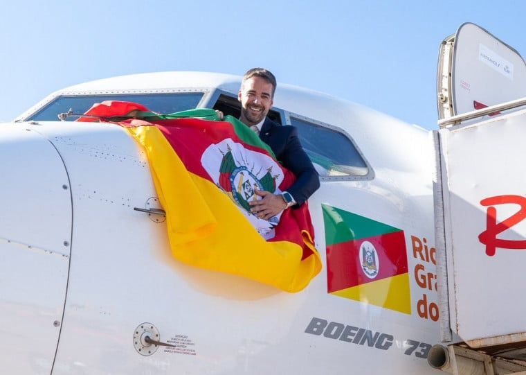 Com Rio Grande quebrado, Eduardo Leite faz mais uma viagem ao Exterior