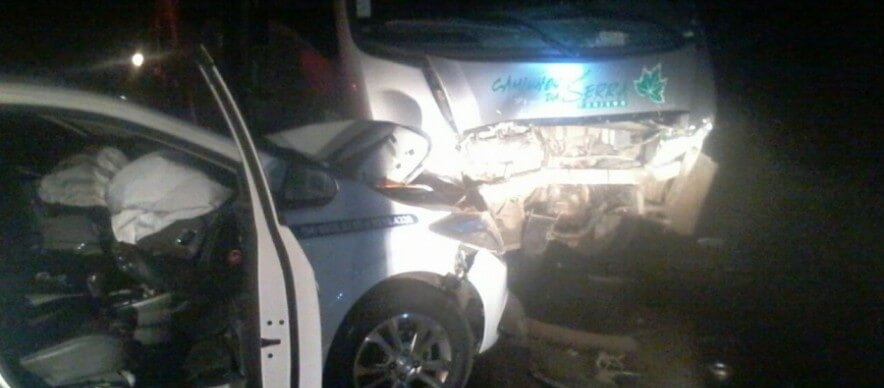 Taxista fica gravemente ferido em acidente na BR 470