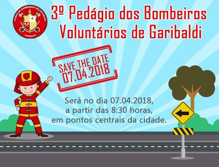 Bombeiros de Garibaldi promovem pedágio solidário
