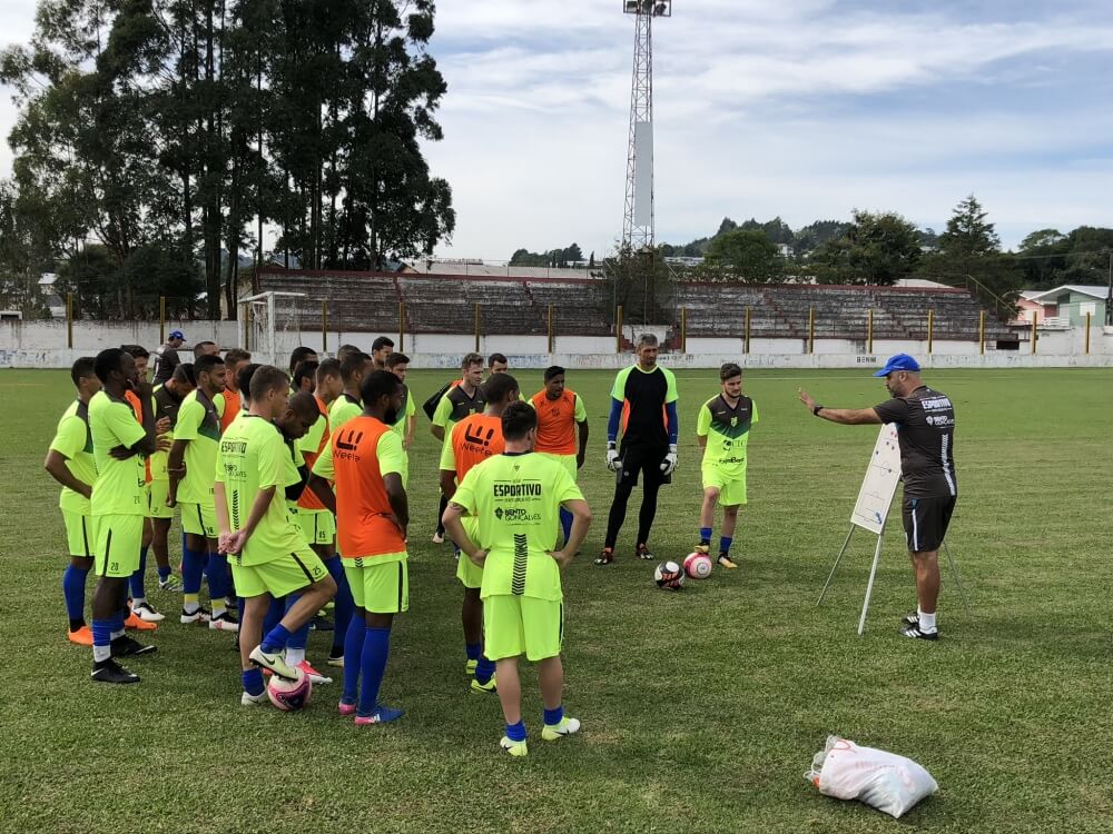 Esportivo treina em Garibaldi para enfrentar o Glória de Vacaria