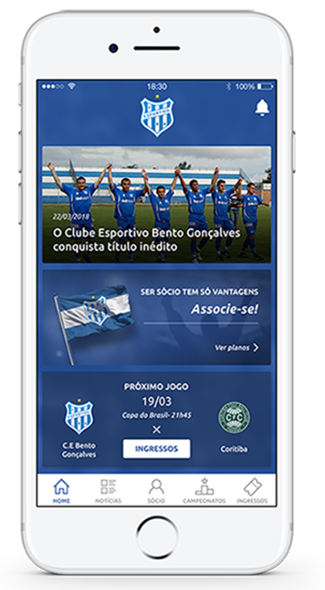 Clube Esportivo de Bento Gonçalves lança aplicativo Oficial