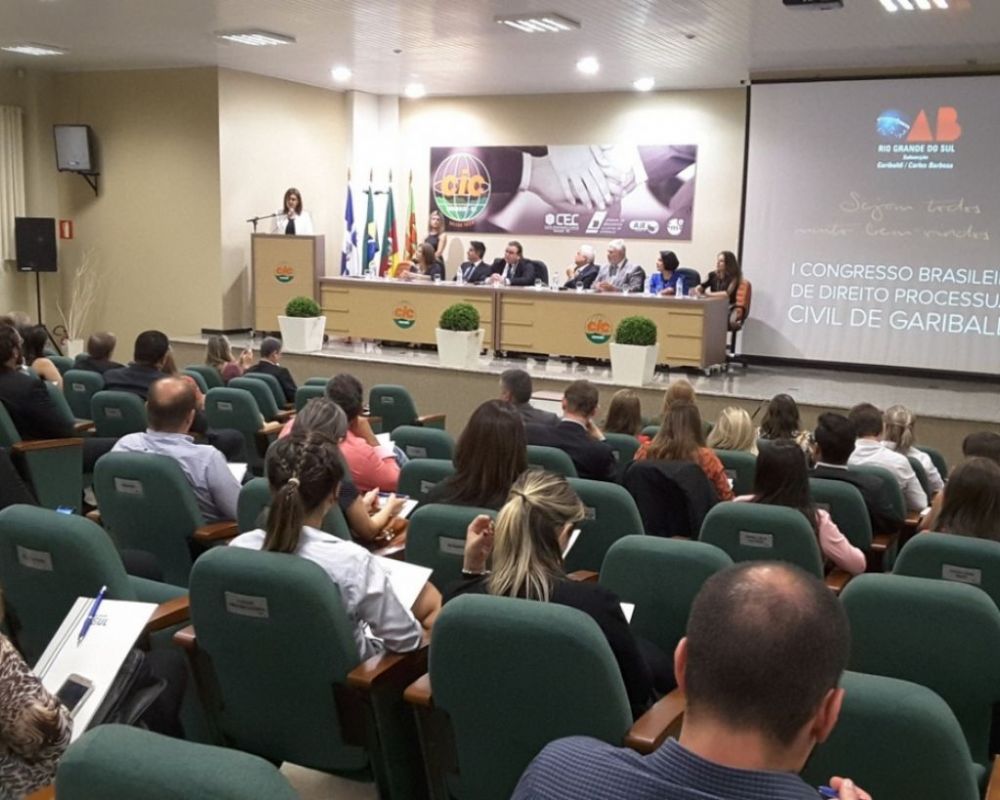 OAB realiza o III Congresso de Direito Processual Civil em Garibaldi