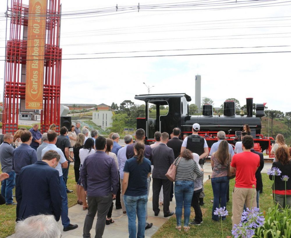 Locomotiva é o mais novo monumento de Carlos Barbosa