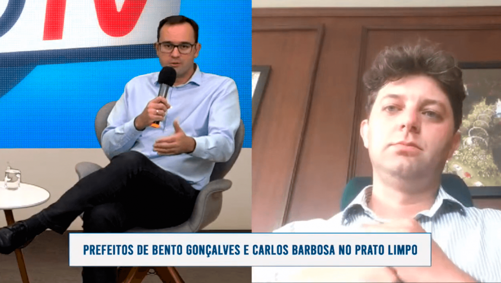 Prefeitos de Bento Gonçalves e Carlos Barbosa participaram do Prato Limpo