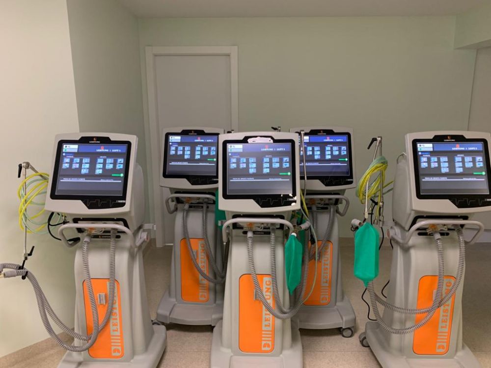 Cinco novos respiradores já estão montados para UTI de Garibaldi